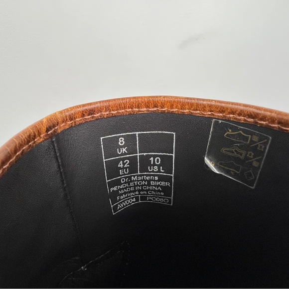 Dr Martens x Pendleton RARE Wool Tapestry Panel Leather Boots - Picture 8 of 9